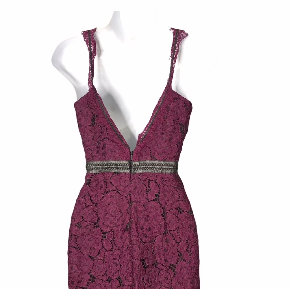 Free People | New Eggplant Lacey Column Maxi Dress - Picture 10 of 16